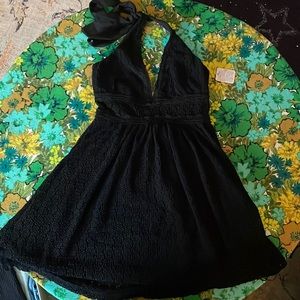 Free People Black Mini Dress